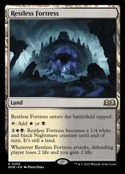 MTG Restless Fortress [Wilds of Eldraine, Near Mint] - Image 1