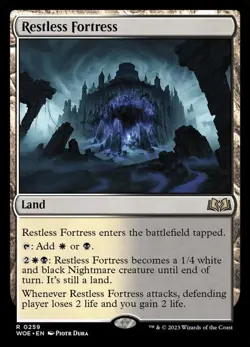 MTG Restless Fortress [Wilds of Eldraine, Near Mint] - Image 2