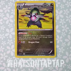 Pokemon Card Fraxure 14/20 Holo Rare Black White Dragon Vault Singles LP Vintage - Image 1