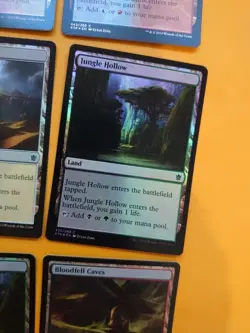 MTG Card.  KTK lands x6 all foil. inc  Blossoming sands, Jungle hollow x2 - Image 14