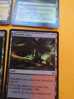 MTG Card.  KTK lands x6 all foil. inc  Blossoming sands, Jungle hollow x2 - Image 4