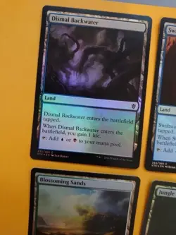 MTG Card.  KTK lands x6 all foil. inc  Blossoming sands, Jungle hollow x2 - Image 7