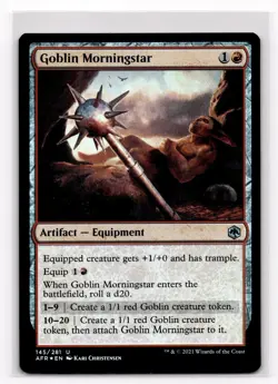 MTG Adventures in the Forgotten Realms FOIL NM Goblin Morningstar 145/281 - Image 1