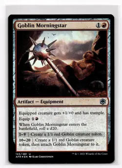 MTG Adventures in the Forgotten Realms FOIL NM Goblin Morningstar 145/281 - Image 3