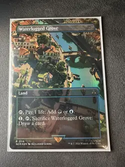 Waterlogged Grove   MTG  116 NM Assassin's Creed Foil Borderless! - Image 22