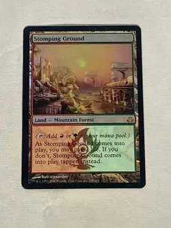 MTG FOIL Stomping Ground Guildpact Magic the Gathering - Image 1