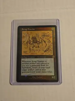 MTG The Brothers War Retro Frame Artifacts FOIL Scrap Trawler Schematic 112 NM - Image 1