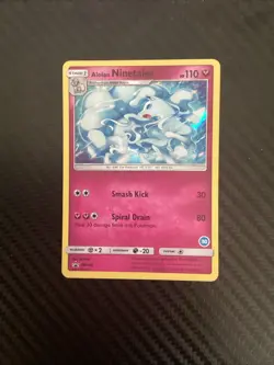 Alolan Ninetales SM128 Holo Black Star Promo 2018 Pokemon Card NM - Image 1