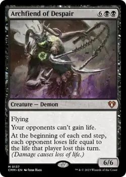 Archfiend of Despair -Foil Light Play MTG Commander Masters - Image 1