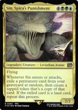MTG - Sin, Spira's Punishment *Foil* - FIN Set. N/M 242 - Image 1