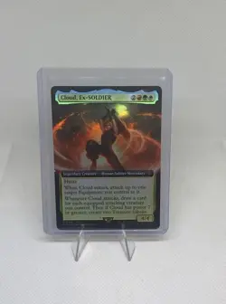 Cloud, Ex-Soldier Extended Art Foil Final Fantasy Magic the Gathering MTG - Image 1