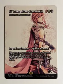 Lightning, Lone Commando / Isshin, Two Heavens as One - FINAL FANTASY MTG - Image 1