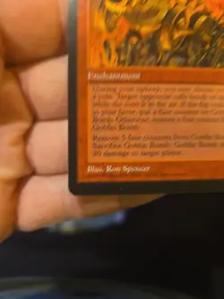 MTG - Goblin Bomb Weatherlight Regular (Rare, Near Mint) NEVER PLAYED - Image 15