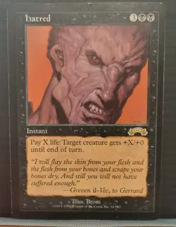 Mtg HATRED NM Exodus Reserve List 64/143 - Image 3