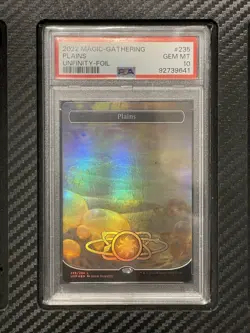 2022 PSA 10 Plains #235 Foil Unfinity Magic The Gathering Mtg Basic Land - Image 1
