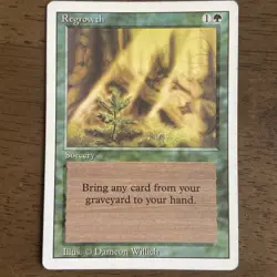 Magic: The Gathering - Regrowth - Revised - lightly played, excellent condition! - Image 3