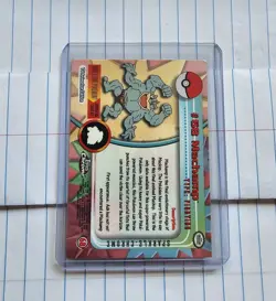2000 Topps Chrome Pokemon Sparkle Machamp #68 LP Corner Wear - Image 2