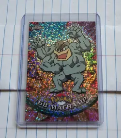 2000 Topps Chrome Pokemon Sparkle Machamp #68 LP Corner Wear - Image 7
