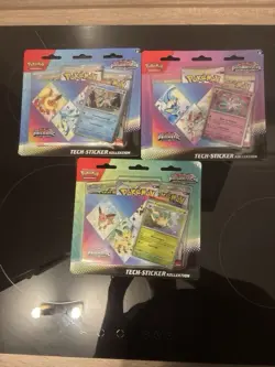 Pokemon Prismatic Evolutions Tech Sticker Collection Bundle German - Image 1