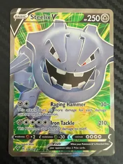 Pokémon TCG Steelix V Holo Full Art Ultra Rare Card Vivid Voltage 176/185 NM - Image 3