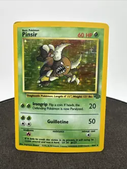 1999 Jungle Set Pinsir Holo 9/64 Rare WOTC Pokémon Card TCG -Original - Image 2