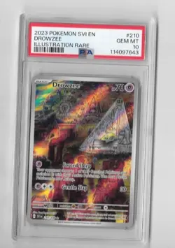 2023 Pokemon Scarlet & Violet  DROWZEE ILLUSTRATION RARE PSA 10 GEM MINT - Image 1