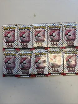 (10) Pokemon TCG 151 Booster Packs Scarlet And Violet New Sealed - Image 3