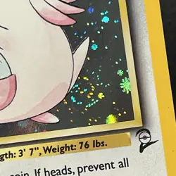 Chansey Vintage Holo Rare Base Set 2 - 3/130 Pokemon TCG #113 WOTC NM with Swirl - Image 3