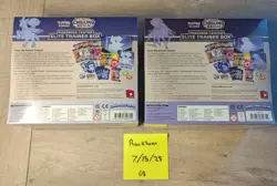 Chilling Reign Elite Trainer Box Pokemon Center set of 2 new. 2021 Error boxes - Image 2