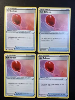 4X Air Balloon 156/202 Sword & Shield Pokemon Trainer NM/Mint Playset PACK FRESH - Image 1