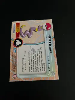 Topps Pokemon Ekans 23 Series 1 Card Blue Topps Trading Card Vintage - Image 3