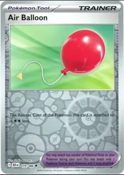 Air Balloon (Reverse Holo) - 079/086 - Black Bolt - NM/M - Pokemon - English - Image 1