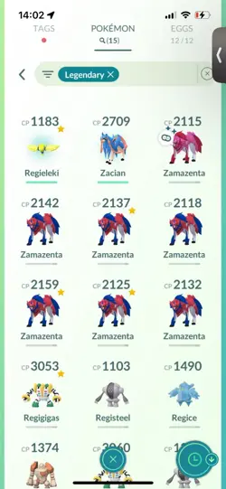 Pokemon Go (Stage 30 )Shiny Legendary Zamazenta ( 15 Legendarys ) - Image 16