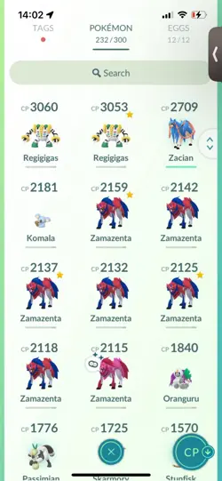 Pokemon Go (Stage 30 )Shiny Legendary Zamazenta ( 15 Legendarys ) - Image 17