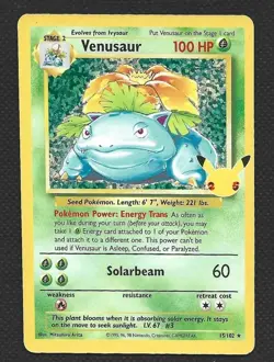 Pokemon Celebrations Venusaur 15/102 Classic Collection Holo Near Mint - Image 1
