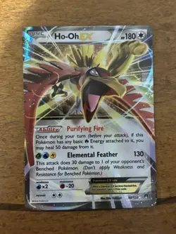 Ho-Oh EX 92/122 Breakpoint Ultra Rare Holo Pokemon Card LP - Image 11