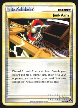 Junk Arm 87/102 HGSS Triumphant Pokemon Card LP - Image 3