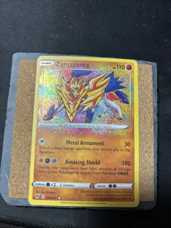 Zamazenta 102/185 Amazing Rare Holo Vivid Voltage Pokemon Card - NM - Image 1