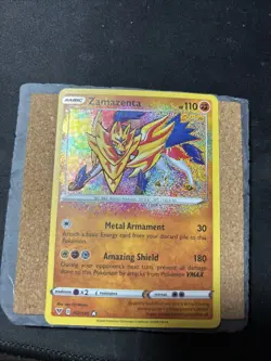 Zamazenta 102/185 Amazing Rare Holo Vivid Voltage Pokemon Card - NM - Image 3
