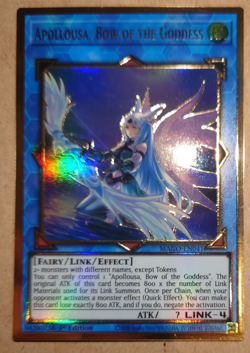 Yugioh Apollousa, Bow of the Goddess MAGO-EN041 Gold Rare 1st Edition - Image 3