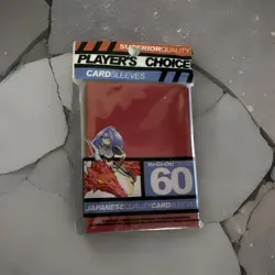 Players Choice Card Sleeves Japanese Yugioh Sized 60 Count Red - Image 2