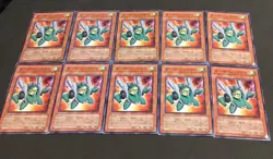 Yu-Gi-Oh Card [10pics] with hard cover Japanese SUPER  RARE card mint - Image 1