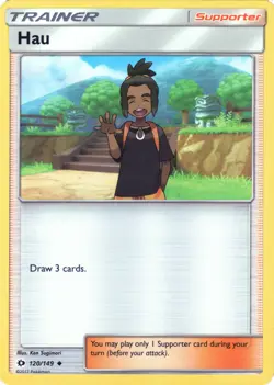 Hau 120/149 | Sun & Moon Base Set | Pokemon Card | English | Uncommon - Image 1