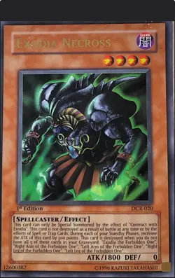 Yu-Gi-Oh! TCG Exodia Necross Dark Crisis DCR-020 1st Edition Ultra Rare - Image 3