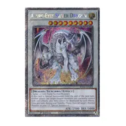 Yu-Gi-Oh! Azure-Eyes Silver Dragon (Platinum Secret Rare) - Quarter Century Stam - Image 1