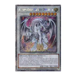 Yu-Gi-Oh! Azure-Eyes Silver Dragon (Platinum Secret Rare) - Quarter Century Stam - Image 2
