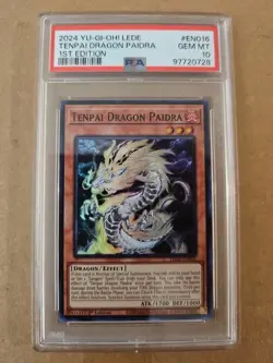 2024 Yu-Gi-Oh LEDE-EN016 Tenpai Dragon Paidra Psa 10 - Image 1