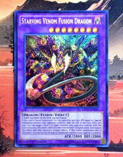 YuGiOh! Starving Venom Fusion Dragon MP17-EN147 1st Edition NM/VNM SCR - Image 2