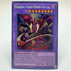 Yugioh Starving Venom Fusion Dragon MP17-EN147 1st Edition Secret Rare  - VLP-NM - Image 1