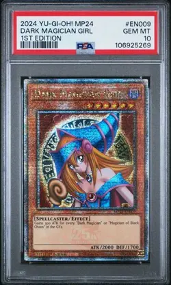 2024 YU-GI-OH! MP24-25TH ANV TIN: DUELING MIRRORS DARK MAGICIAN GIRL PSA 10 QCR - Image 3
